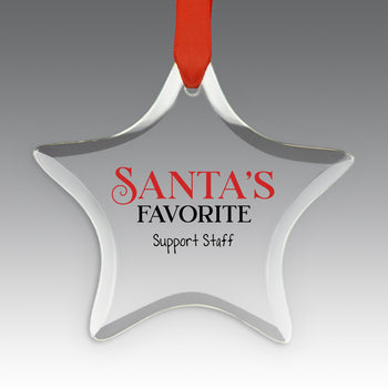 Santa's Favorite Crystal Suncatcher Ornament