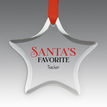 Santa's Favorite Crystal Suncatcher Ornament