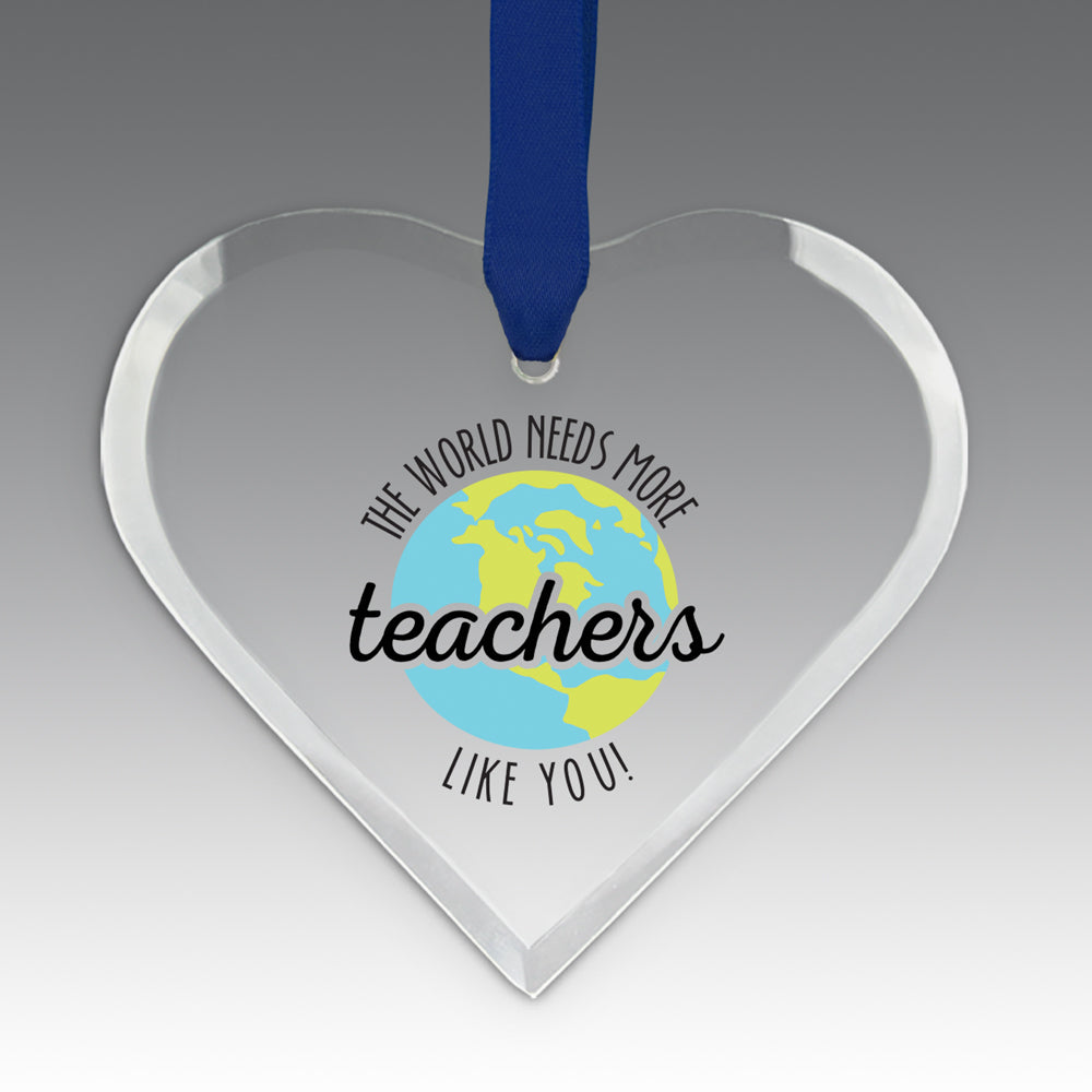 More Teachers Like You Crystal Suncatcher Ornament