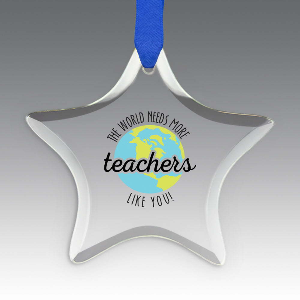 More Teachers Like You Crystal Suncatcher Ornament