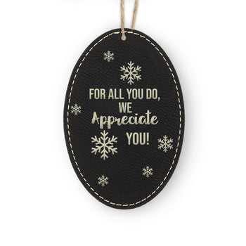 We Appreciate You Rustic Ornament