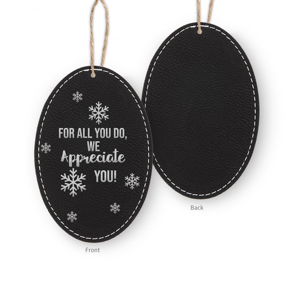 We Appreciate You Rustic Ornament