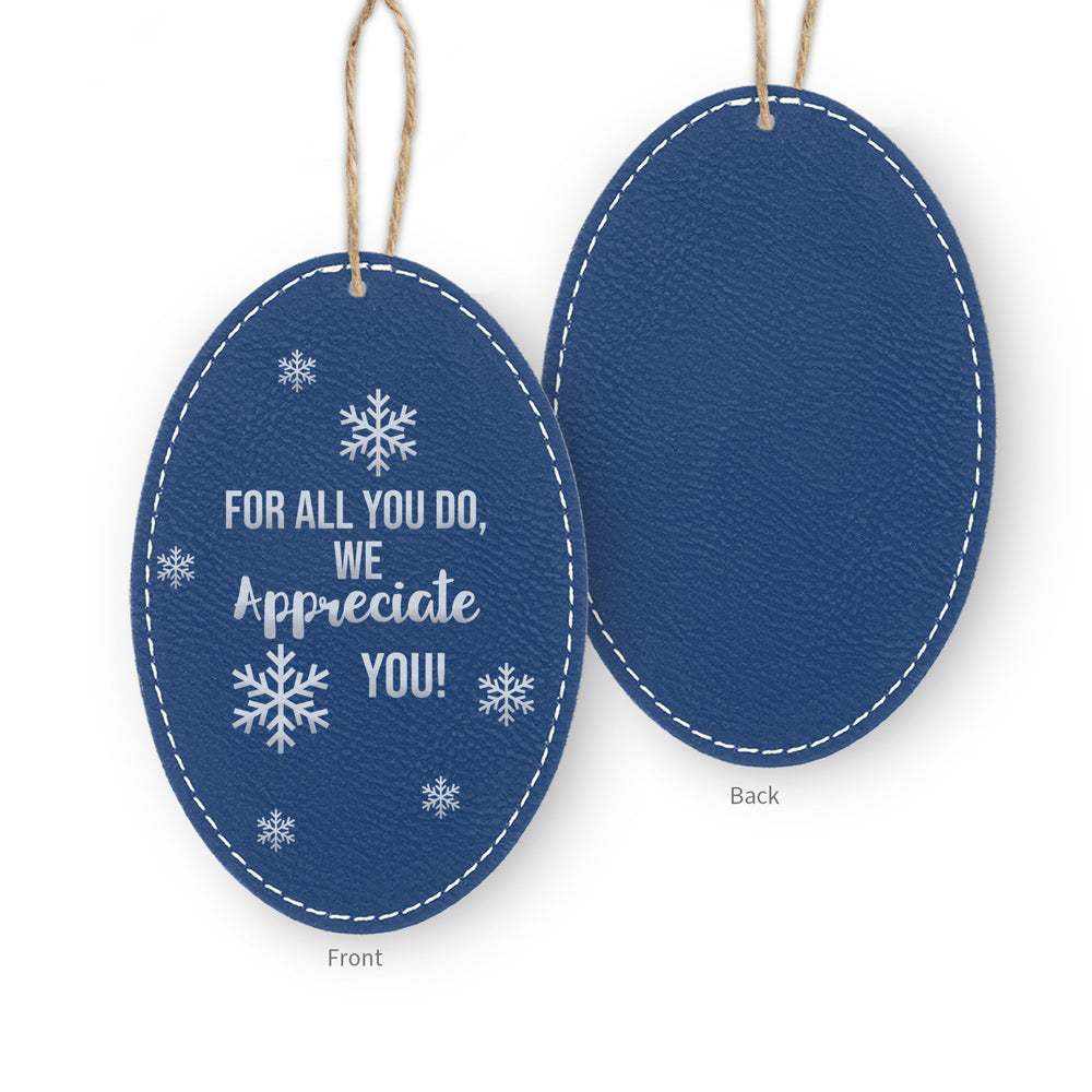 We Appreciate You Rustic Ornament