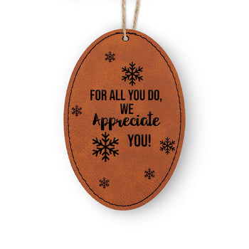 We Appreciate You Rustic Ornament