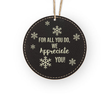 We Appreciate You Rustic Ornament