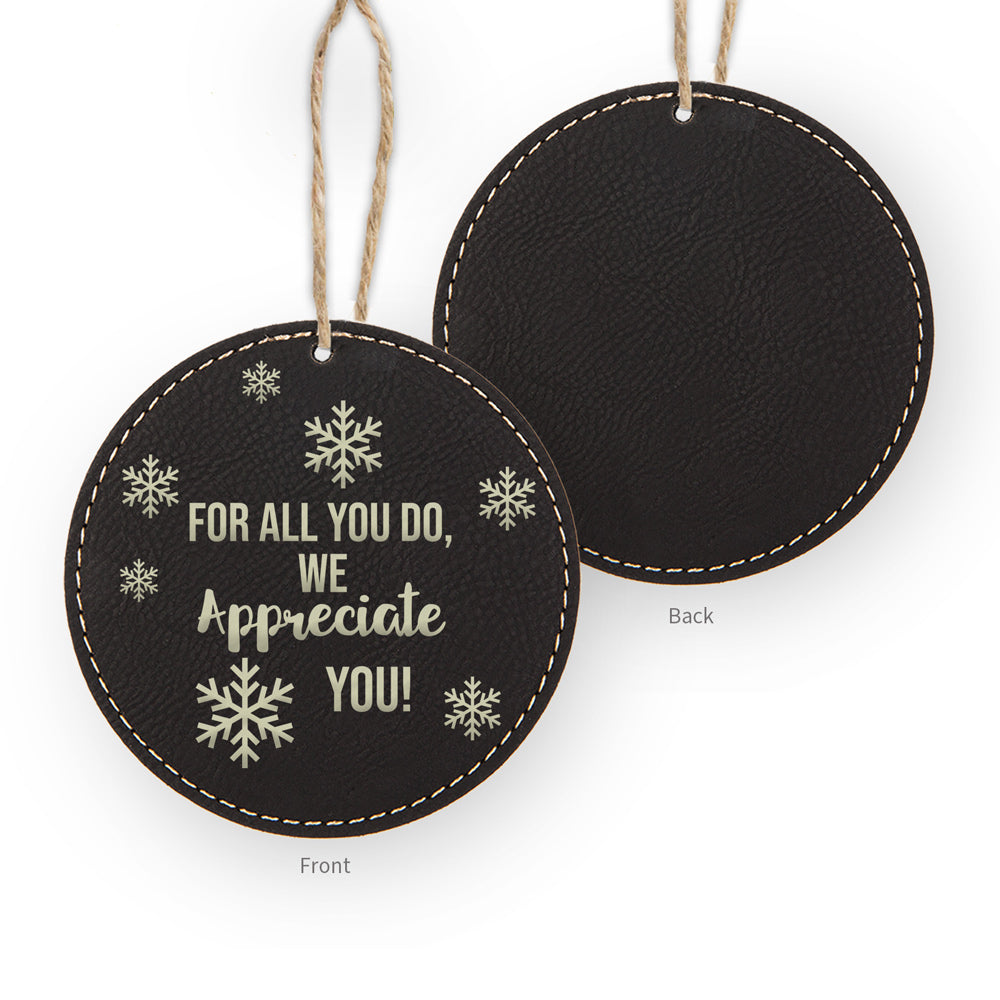 We Appreciate You Rustic Ornament