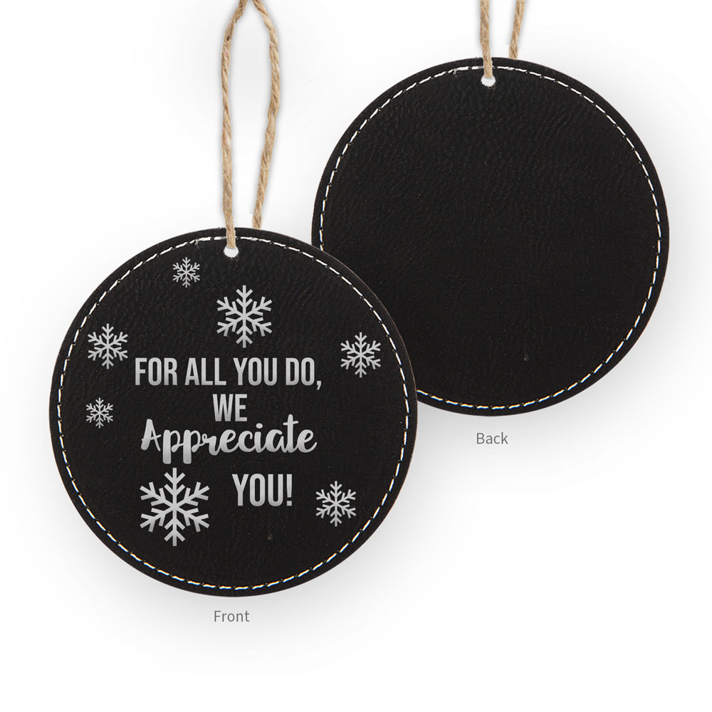 We Appreciate You Rustic Ornament