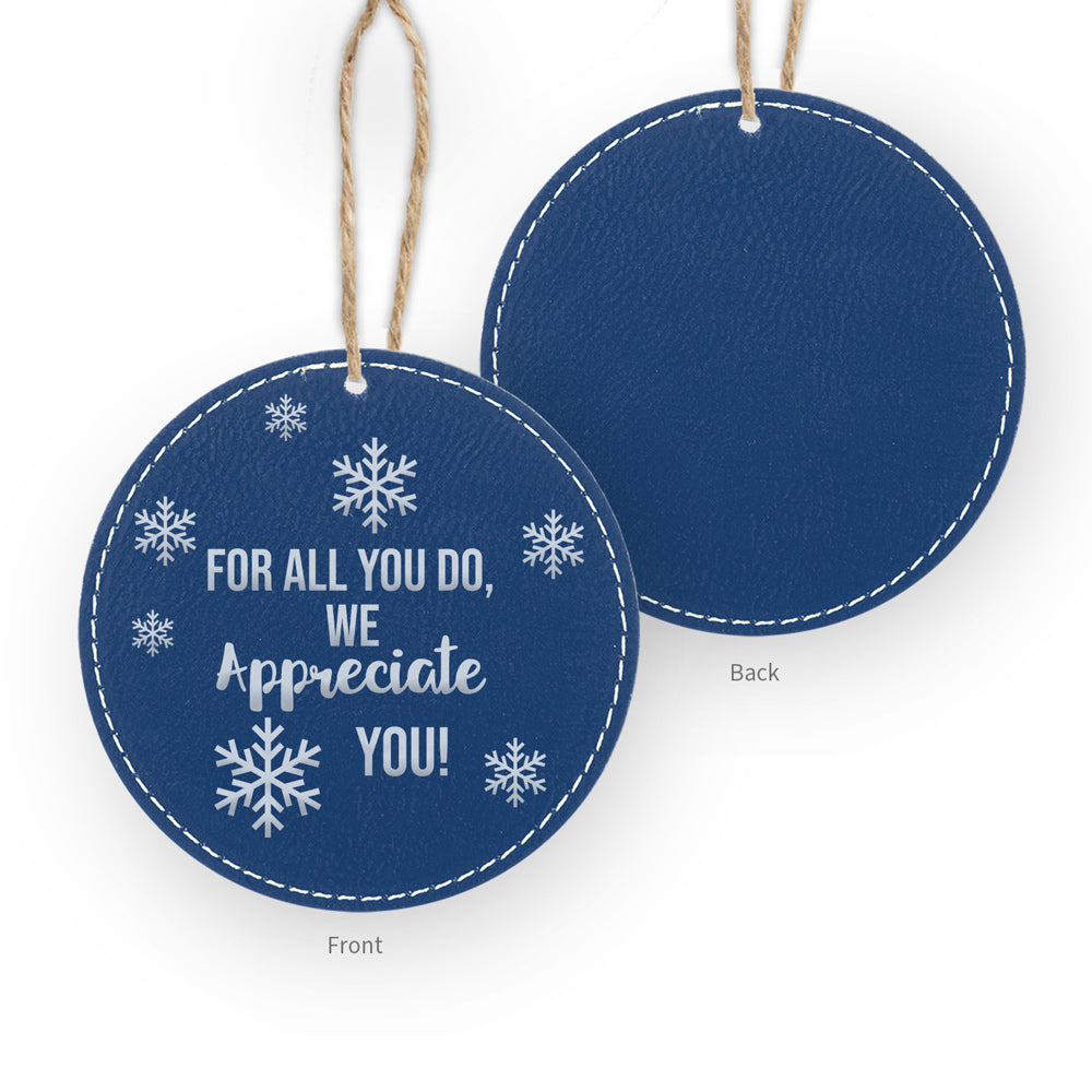 We Appreciate You Rustic Ornament