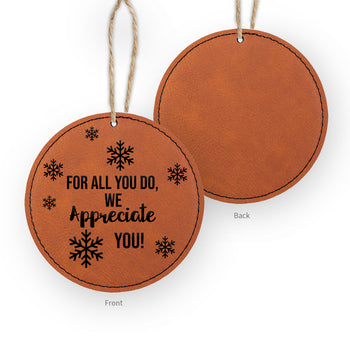 We Appreciate You Rustic Ornament