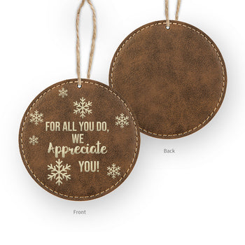 We Appreciate You Rustic Ornament