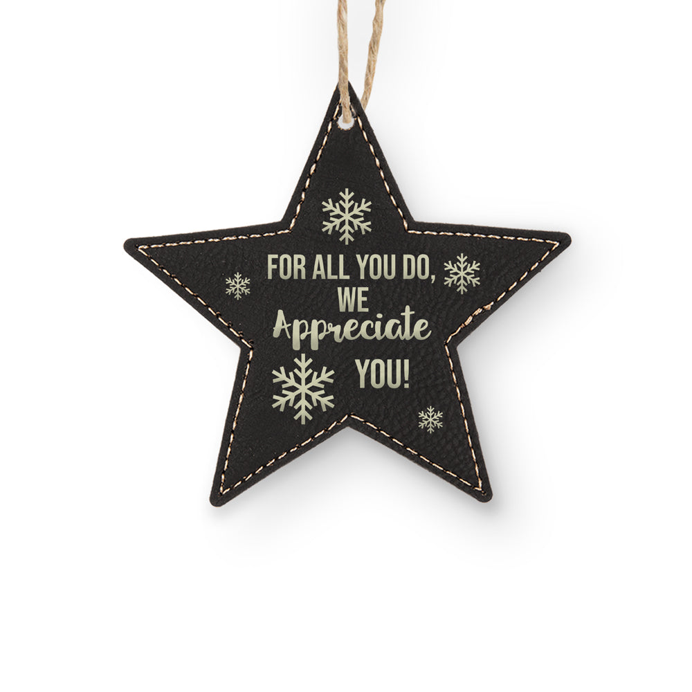 We Appreciate You Rustic Ornament