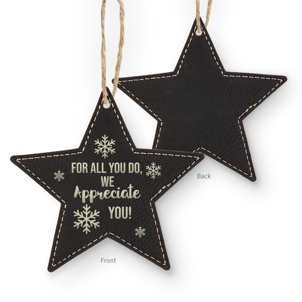 We Appreciate You Rustic Ornament