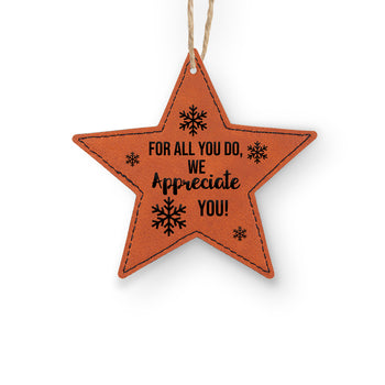 We Appreciate You Rustic Ornament