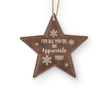 We Appreciate You Rustic Ornament