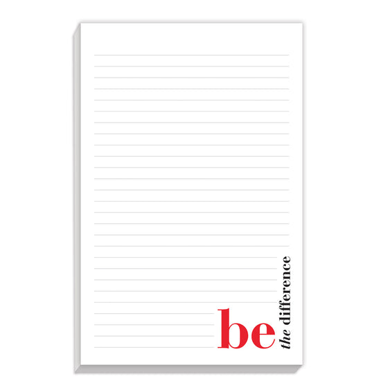 Lg. Personalized Notepad – Be The Difference