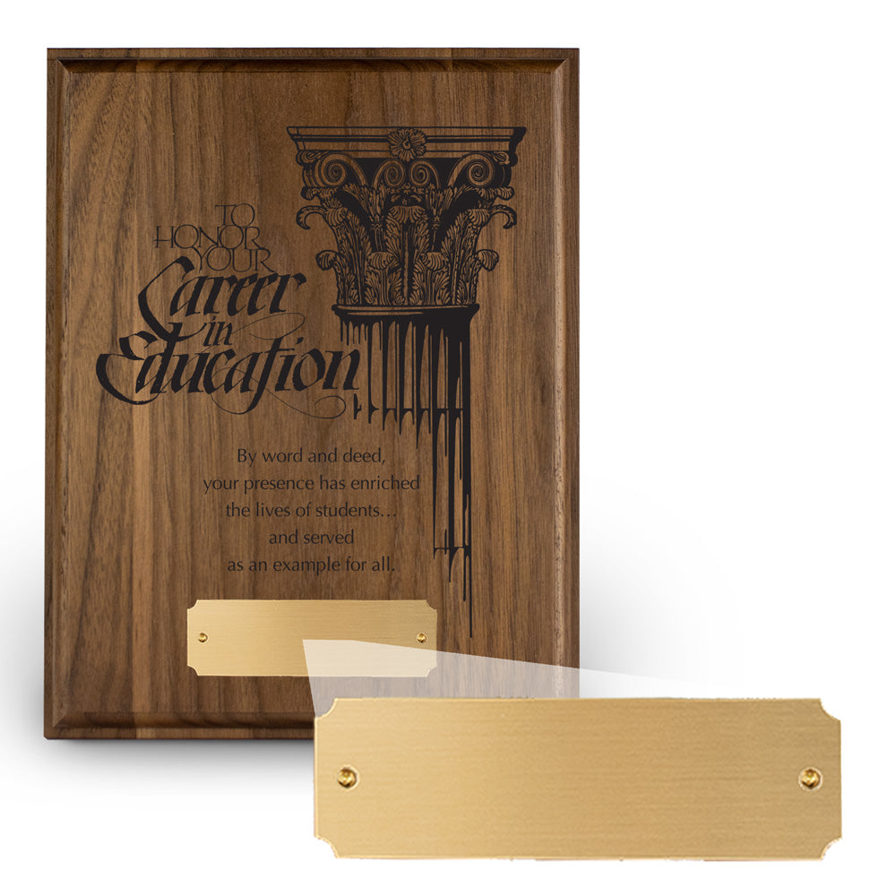 7x9 Laser-Engraved Plaque