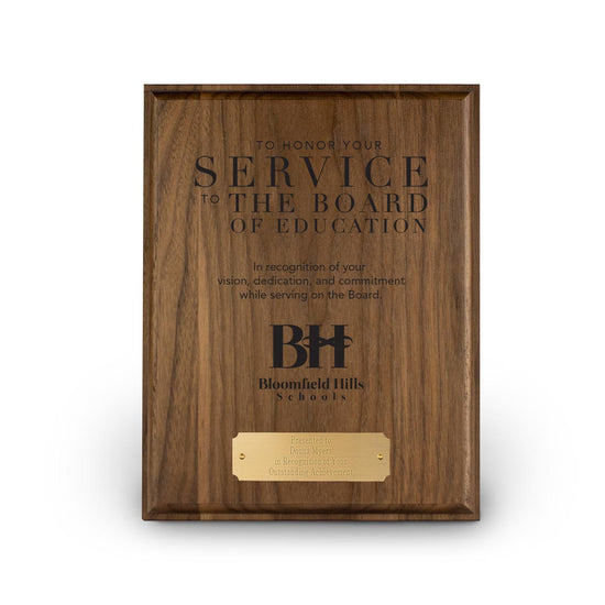 7x9 Laser-Engraved Plaque