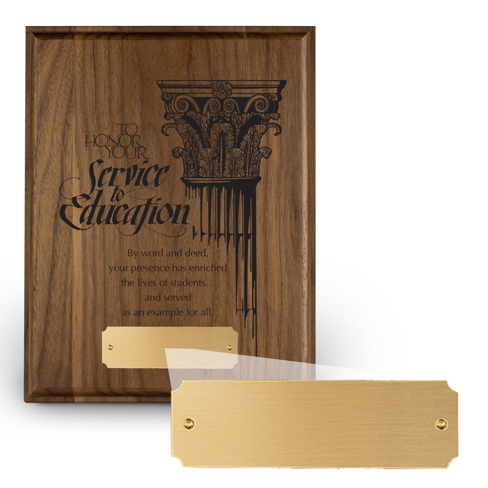7x9 Laser-Engraved Plaque