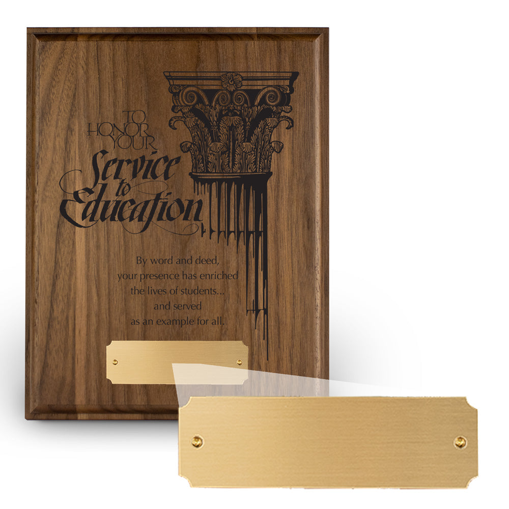 7x9 Laser-Engraved Plaque
