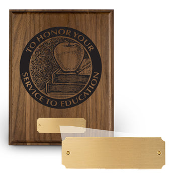 7x9 Laser-Engraved Plaque