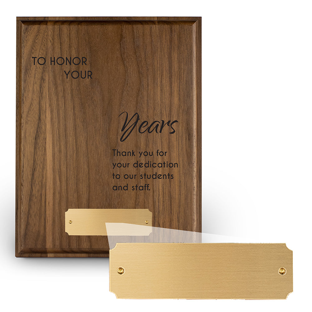7x9 Laser-Engraved Plaque