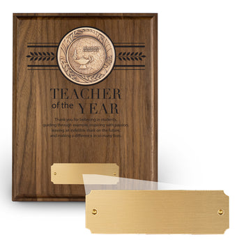 7x9 Brass Medallion Plaque