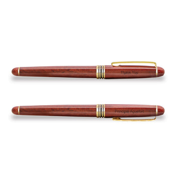 2 rosewood rollerball pen with personalization