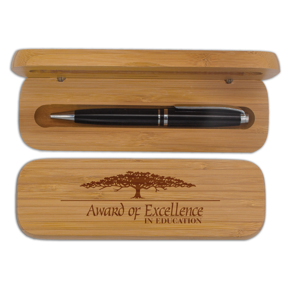 Bamboo Pen Case Set