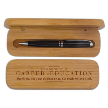 Bamboo Pen Case Set
