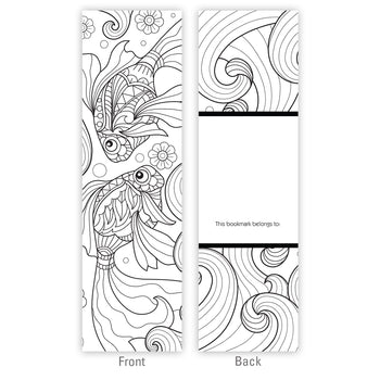 Coloring Bookmarks-Goldfish 25/PK