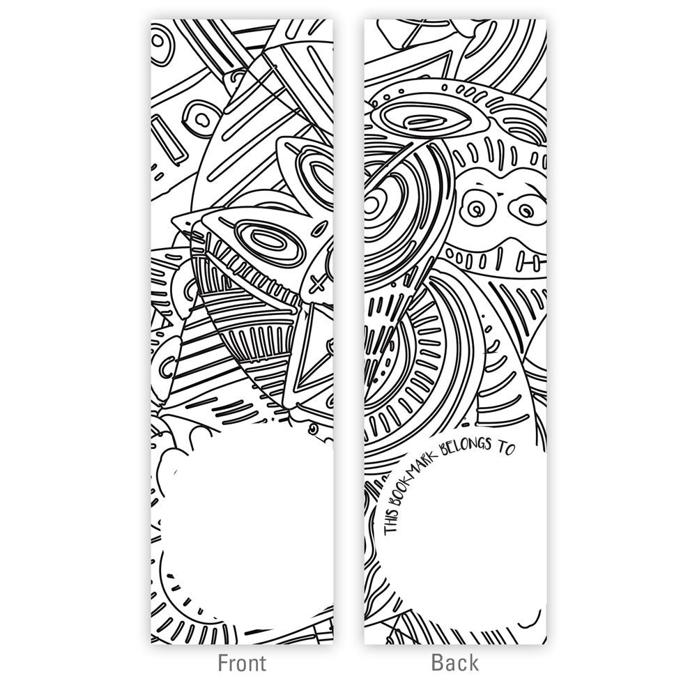 Coloring Bookmarks-Geometric 25/PK