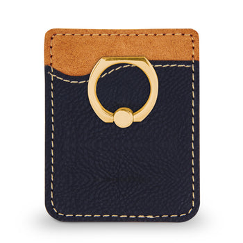 Custom Phone Wallet w/ Metal Ring