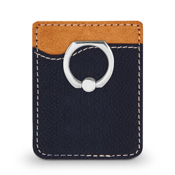 Custom Phone Wallet w/ Metal Ring