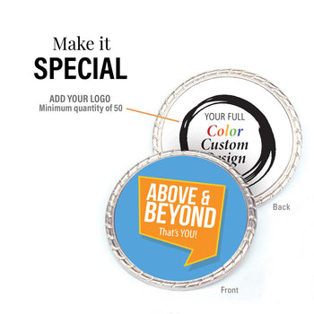 above and beyond kudo coin with add you logo