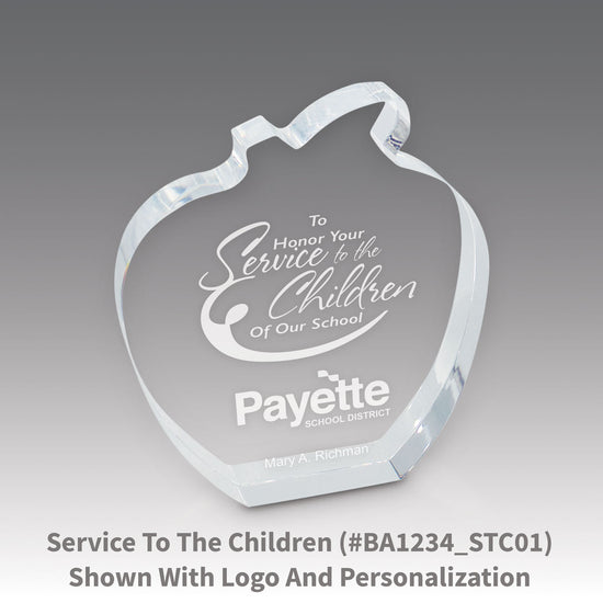 Acrylic Apple Award