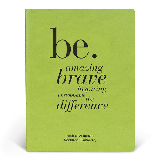 ApPEEL Grande Journal featuring the inspirational Be message. 3 colors to choose from.