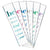 be collection message foil-stamped in assorted foil colors on white ribbons