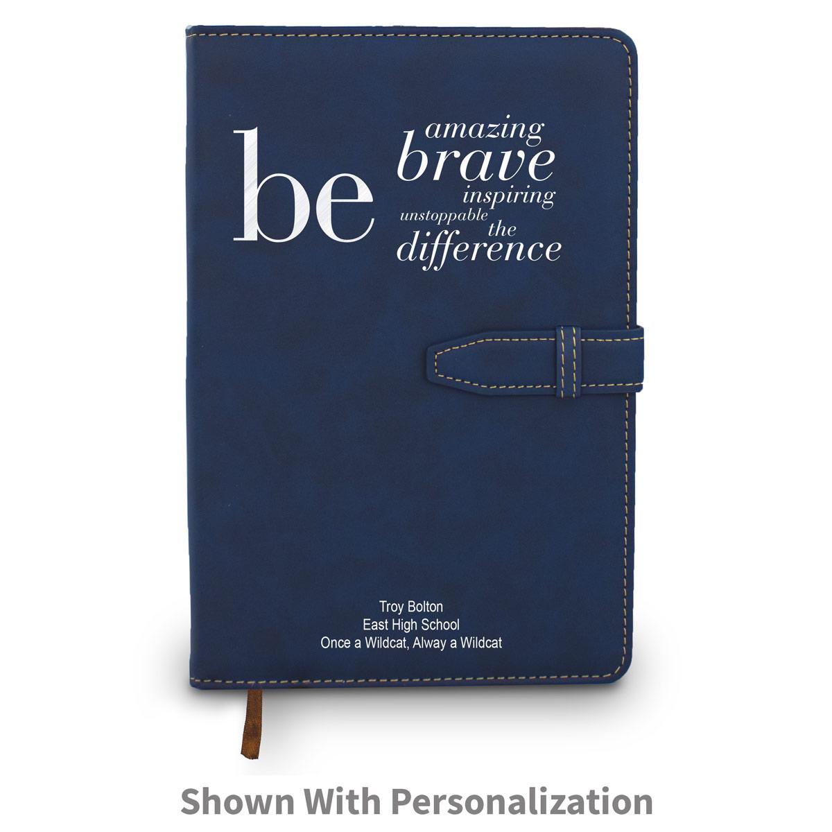 blue be collection hardbound journal with personalization
