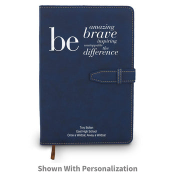 blue be collection hardbound journal with personalization