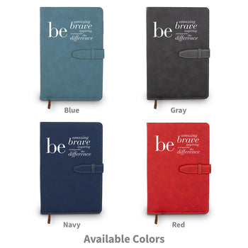 available colors for the be colleciton hardbound journal with tab and loop closure