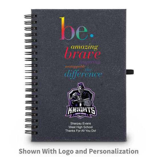 be collection spiral journal with custom logo and personalization