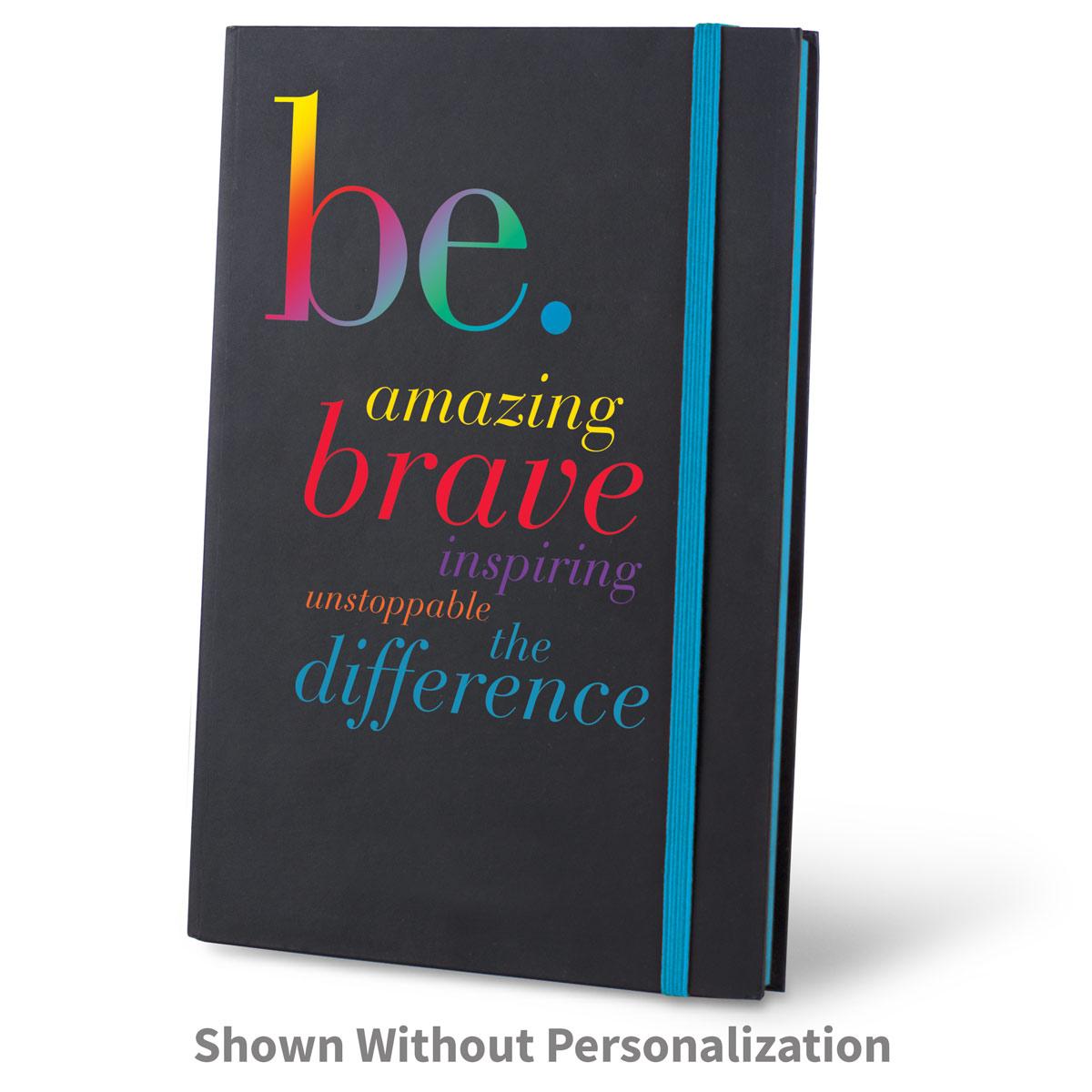 be collection black journal with blue accents