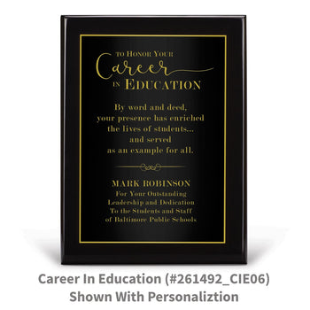 Black Piano-Finish Plaque