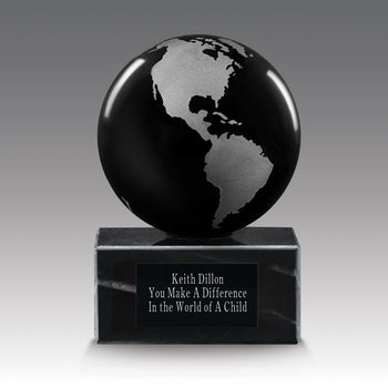 Crystal Globe Base Award