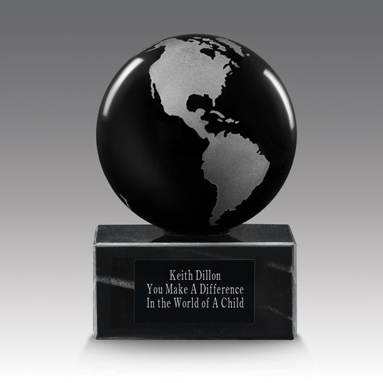Crystal Globe Base Award