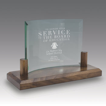Curved Glass Base Award