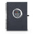 Hardbound spiral journal notebook with sticky notes & flags inside. Featuring your full-color logo on the cover.