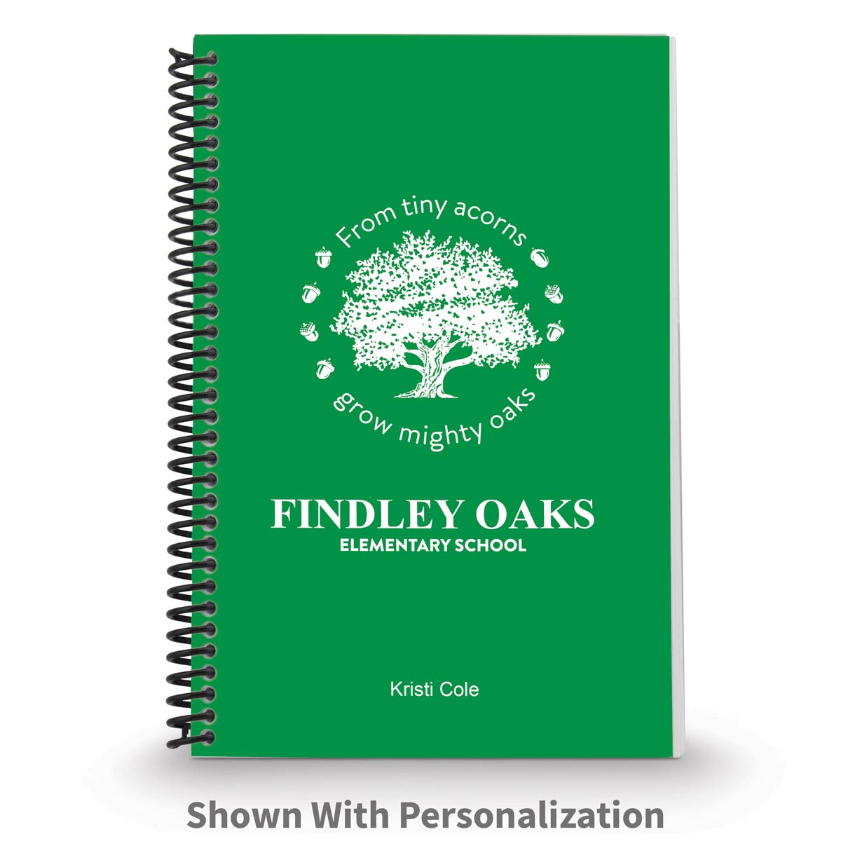create your own spiral journal with personalization