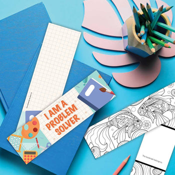 problem solver bookmark laying on a desk