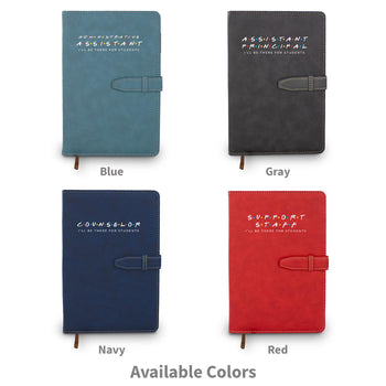 available colors for the i'll be there for students hardbound journal with tab and loop closure